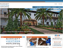 Tablet Screenshot of marriottvacationsworldwide.com