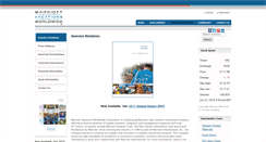 Desktop Screenshot of ir.marriottvacationsworldwide.com